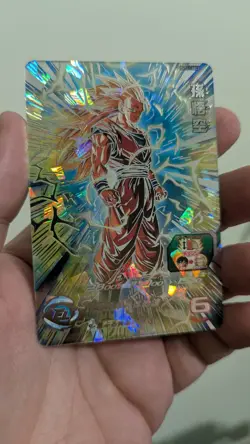 Super Dragon Ball Heroes card Son Goku BM11-SEC3 Japanese Super Saiyan 3 BANDAI - Image 1