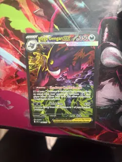 Pokemon Mega Gengar GX Holo Card Ghost Type 350 HP 230 Attack TCG - Image 5