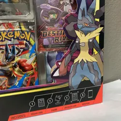 Pokemon TCG Mega Lucario ex Figure Collection Box Sealed Booster Packs Cards New - Image 5