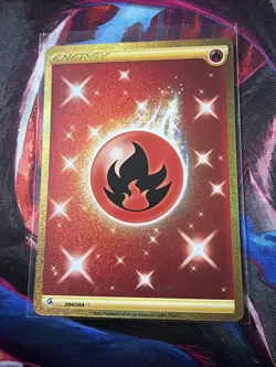 Pokemon: Fire Energy (Secret) 284/264 Fusion Strike Card - Image 1