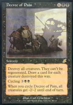 Decree of Pain -Foil Medium Play MTG Scourge - Image 1