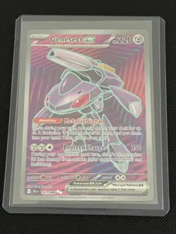 Genesect ex 161/086 SV: Black Bolt Ultra Rare Full Art Holo Pokemon TCG - NM - Image 1