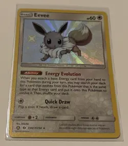 Eevee SV41/SV94 Hidden Fates: Shiny Vault Holo 2019 Pokemon TCG See Desc. - Image 1