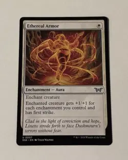 MTG ETHEREAL ARMOR - Duskmourn House of Horror LP - Image 1