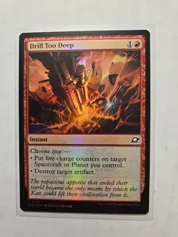 Drill Too Deep (Foil) - Edge of Eternities - LP - Common - Instant - MTG - Image 1
