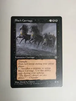 CARTA MAGIC MTG ENG 1995 BLACK CARRIAGE - Image 1