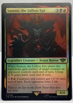 MTG Sauron, the Lidless Eye *FOIL* The Lord of the Rings 288 NM Mythic - Image 1