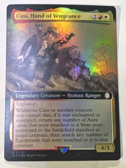 Cass, Hand of Vengeance (Extended Art) Universes Beyond: Fallout Foil - MTG RARE - Image 1