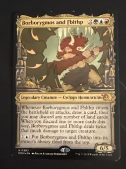 1x Borborygmos and Fblthp Showcase March of the Machine MTG Magic x1 MKE - Image 1