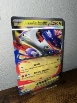 JUMBO Mega Latias ex Oversized Lenticular MEP011 Promo Card Pokemon NM - Image 3