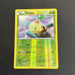 Turtwig 1/135 Reverse Holo Common Plasma Storm Pokemon - Image 1