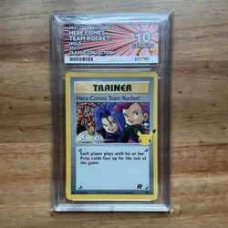 Pokemon TCG Team Rocket Here Comes 25th Anniversary Japanese Ace 10 - Image 1