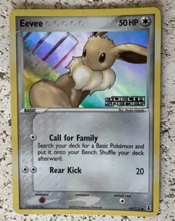 Eevee 69/113 EX Delta Species Holo Stamped - LP/NM - Pokemon TCG - Image 1