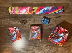 Pokemon Phantasmal Flames UPC Deck Box, Dice, Coin, Sleeves, & Playmat - Image 1