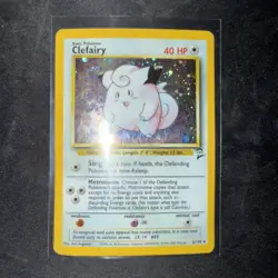 Clefairy 6/130 Base Set 2 Holo Pokemon Card - Image 1