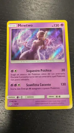 Pokemon Mewtwo 12/18 Holo Film Set Detective Pikachu Ita Near Mint - Image 1