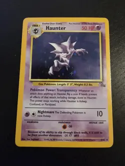 Pokemon TCG Haunter 6/62 Holo Rare Fossil Unlimited MP Vintage - Image 1