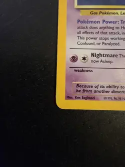 Pokemon TCG Haunter 6/62 Holo Rare Fossil Unlimited MP Vintage - Image 5