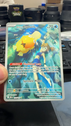 Pokemon Misty's Psyduck 193/182 Destined Rivals Holo Illustration Rare *video* - Image 2