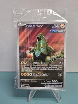 Pokemon TCG Iron Thorns SVP 098 Sealed Pokemon Center Stamped Black Star Promo - Image 1