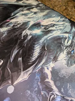 Blue Eyes White Dragon TCG Playmat - Yu-gi-oh! Play Mat - CCG Playmat 24x14 New - Image 3