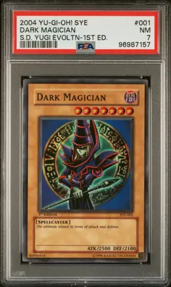 2004 DARK MAGICIAN 1st EDITION - PSA 7 - SYE-001 - YU-GI-OH! - Image 1