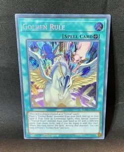 ✨ Yu-Gi-Oh! Golden Rule BLMR-EN035 1st Ed Secret Rare NM ✨ - Image 1