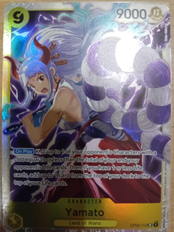 ONE PIECE CARD RARE HOLO GAME CARTE ANGLAISE OP04-112 YAMATO SR EN NM - Image 1