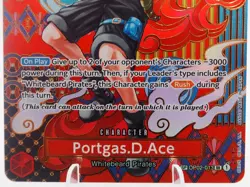 One Piece Card Game CCG TCG Portgas D. Ace OP02-013 SP Special Alt Art English - Image 2