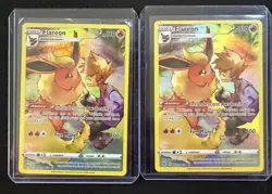 Pokemon Flareon TG01/TG30 2-Card Lot Trainer Gallery Brilliant Stars Near Mint H - Image 1