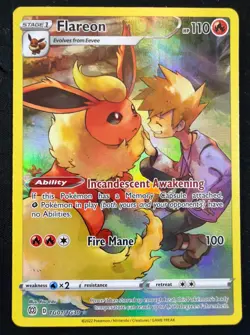 Pokemon Flareon TG01/TG30 2-Card Lot Trainer Gallery Brilliant Stars Near Mint H - Image 2