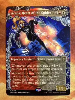 MTG Borderless Arana, Heart of the Spider Marvel's Spider-Man Rare Near-Mint!! - Image 1