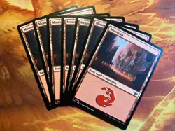 MTG 7 x Mountain (0283) Outlaws of Thunder Junction Near-Mint Basic Land!! - Image 1