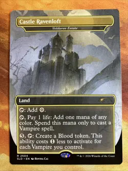 MTG Borderless Castle Ravenloft - Voldaren Estate Secret Lair: X D&D!! - Image 1