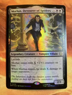 MTG Foil Morlun, Devourer of Spiders Marvel's Spider-Man Rare Near-Mint!! - Image 1
