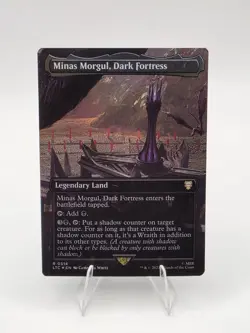 MTG FOIL Minas Morgul, Dark Fortress Borderless - The Lord of the Rings - Image 1