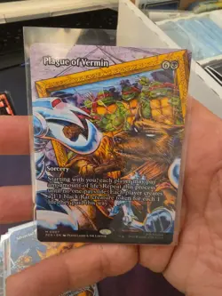 Plague of Vermin TNMT PZA 0007 Mythic MTG Englisch NM Magic English - Image 1