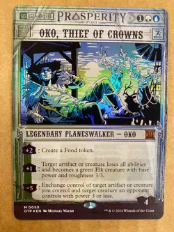 MTG 1x FOIL SHOWCASE Oko, Thief of Crowns 50 Breaking News Outlaws Magic x1 NM - Image 1