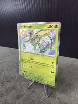 Scyther 095/091 SV: Paldean Fates Holo Rare *Shiny* Pokemon TCG NM English 🔥 - Image 2