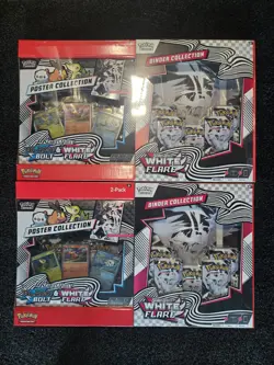 Pokemon Black Bolt & White Flare Binder & Poster Collection 2-Pack - Image 1