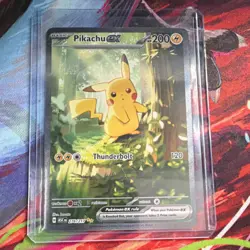 Pokemon TCG Pikachu EX 276/217 ASC EN Holo Rare EX 200 HP Electric - Image 2