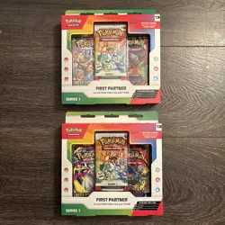 Pokemon 2026 First Partners 2X Series 1 Collections Brand New Sealed Lot Of 2 - Image 1