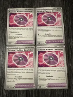 4x Technical Machine Devolution 177/182 x4 - Paradox Rift - Pokemon - Playset - Image 1