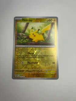 Pikachu 025/165 Cosmo Holo - Pokemon TCG 151 - Image 1