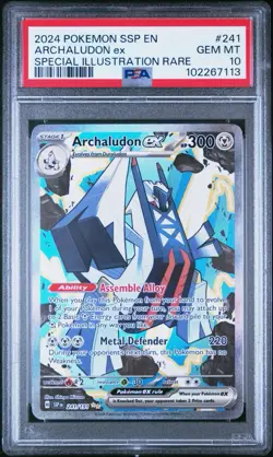 2024 Pokemon Surging Sparks Archaludon #241 Special Illustration Rare PSA 10 Gem - Image 1