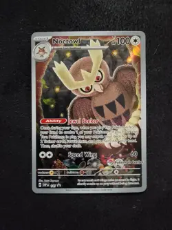Noctowl Pokemon Center PC ETB Promo SVP141 Stellar Crown Sealed - Image 1