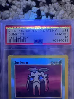 2002 Pokemon Neo Destiny Sunkern 1st Edition 83/105 PSA 10 MINT - Image 3