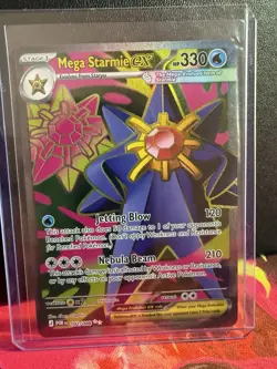 Mega Starmie EX 102/088 Full Art Ultra Rare Pokemon TCG: Perfect Order - Image 1