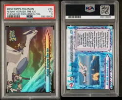 2000 Topps Pokemon The Movie - #54 Flight Across The Ice Rainbow Foil PSA 3 - Image 3