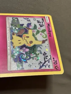 Mimikyu SM163 Holo Black Star Promo Sun Moon Pokemon MP Mew Tail HD Galaxy Swirl - Image 5